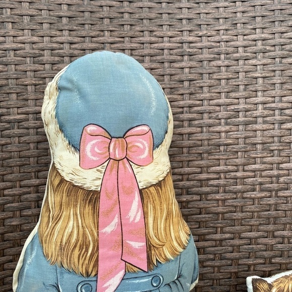 SARAH & Remy Vintage Doll Or Pillow Handmade Girl Doll With Dog - Picture 5 of 9